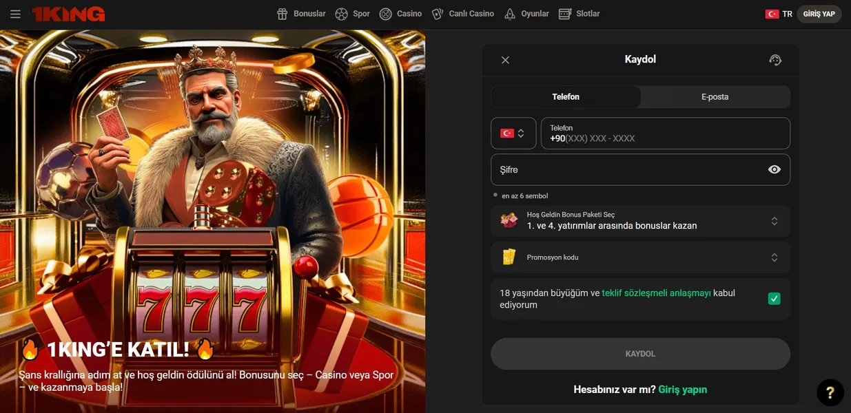 1-King giriş sorunları ve güncel ayna (mirror) adresleri