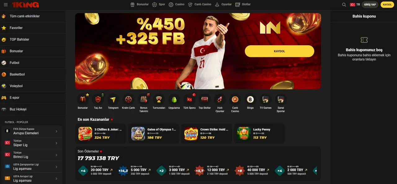 Mobil erişim: 1King'e telefon üzerinden hızlı bağlantı